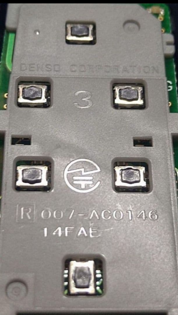 初期化済トヨタ純正スマートキー基盤番号231451-0120新品電池付き2