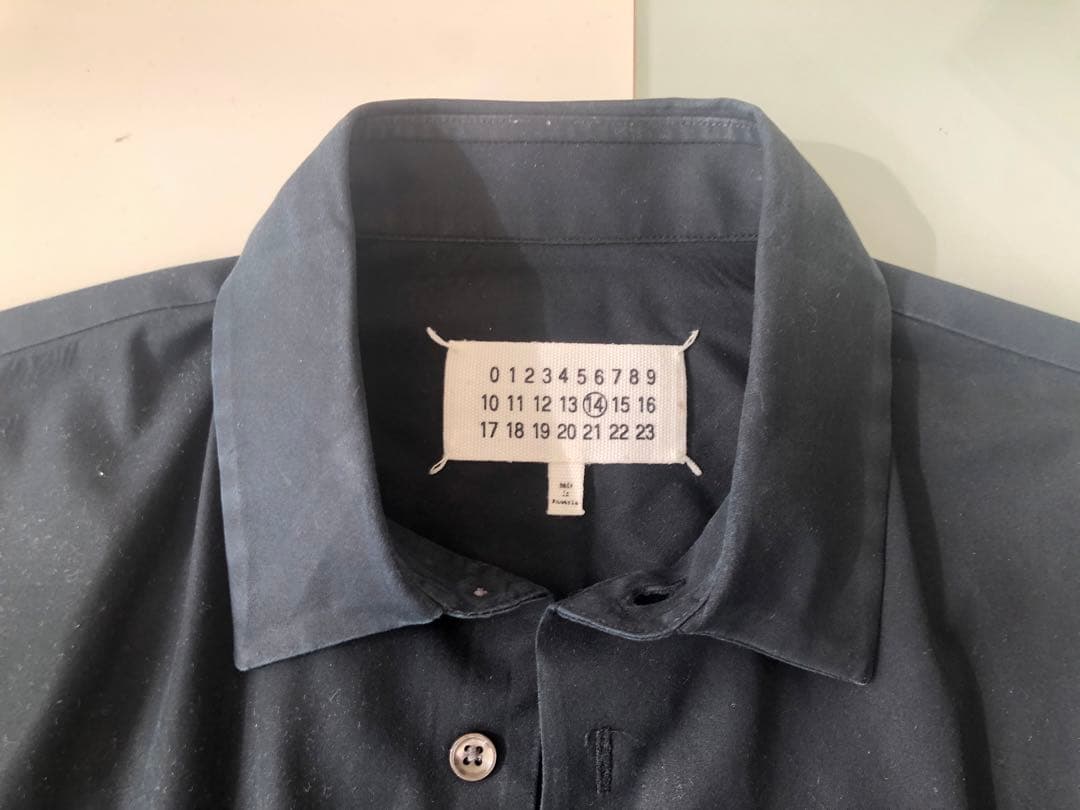 メゾン マルジェラ 長袖シャツ 38 黒色