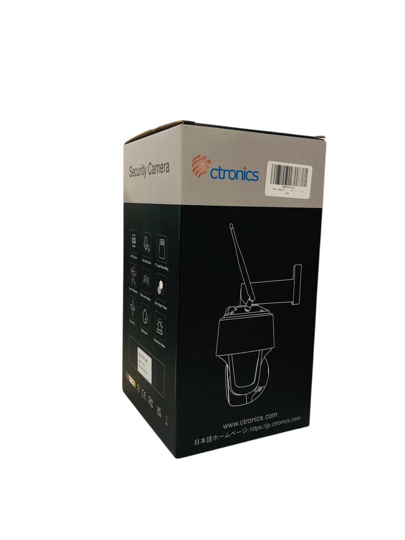 【開封済・未使用】Ctronics 屋外 防犯カメラ 800万画素 監視カメラ