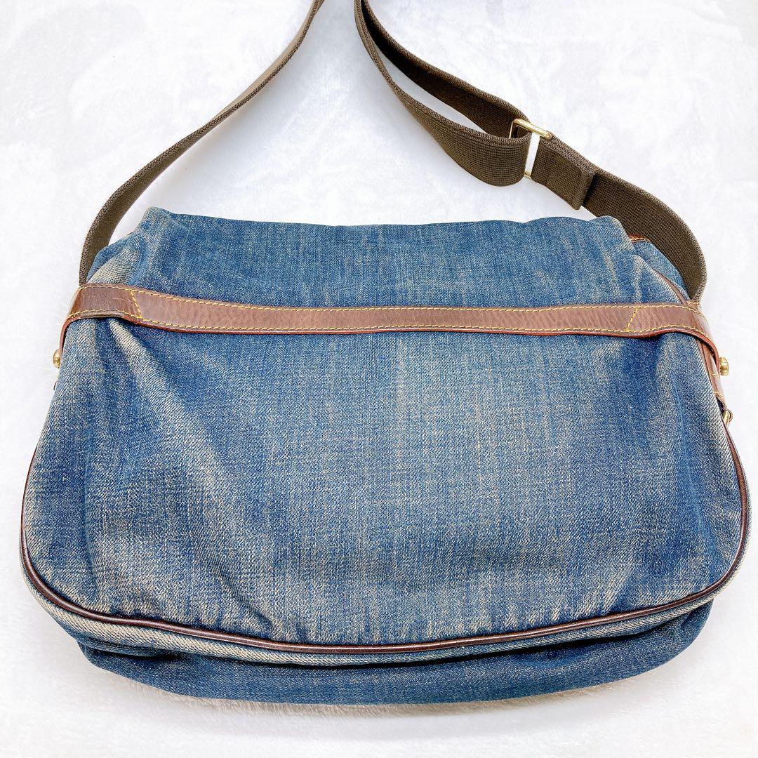 ✨美品✨ハンティングワールド メッセンジャーバッグ デニム ショルダー 大容量