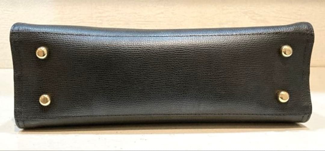 【美品】GIANNI NOTARO パネルスクエアバッグ 2way 黒