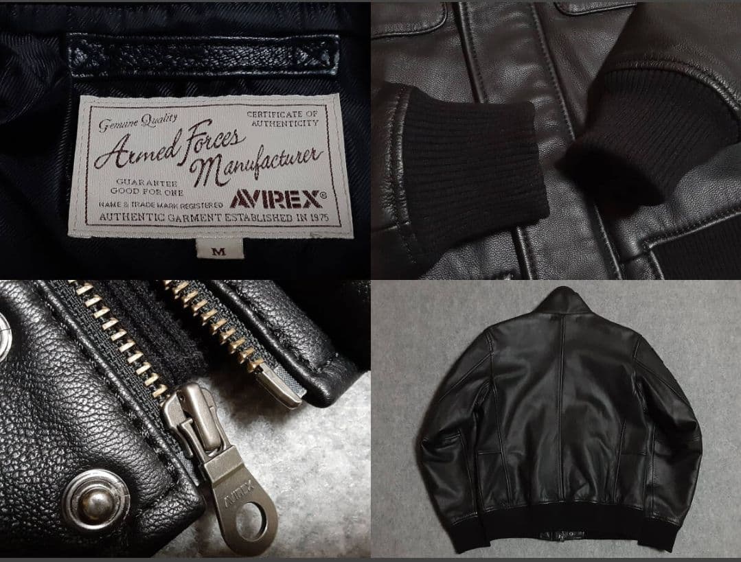 極美品！AVIREXレザージャケット空軍70周年記念モデル