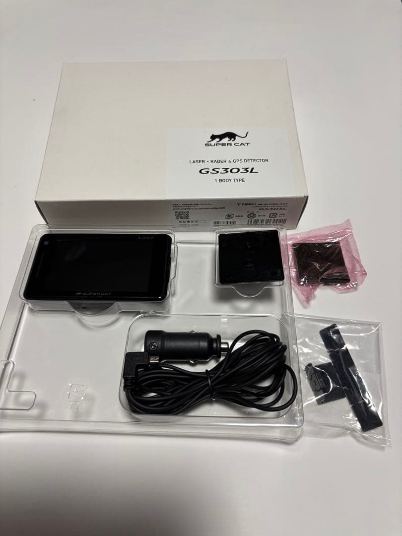 ユピテル レーザー＆レーダー探知機 GS303L　USED　保証有