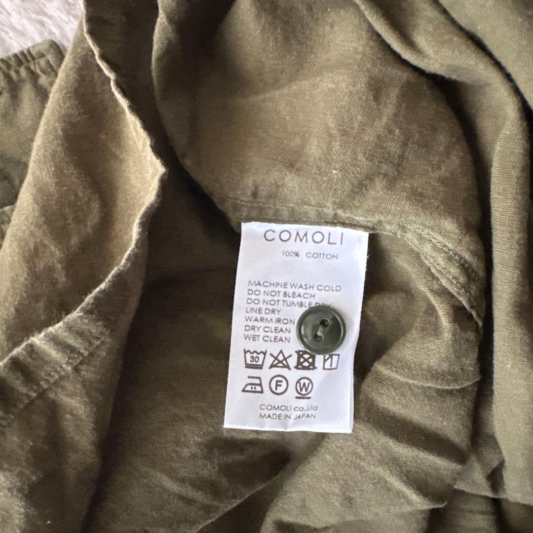 COMOLI ベタシャンCPOシャツolive 3