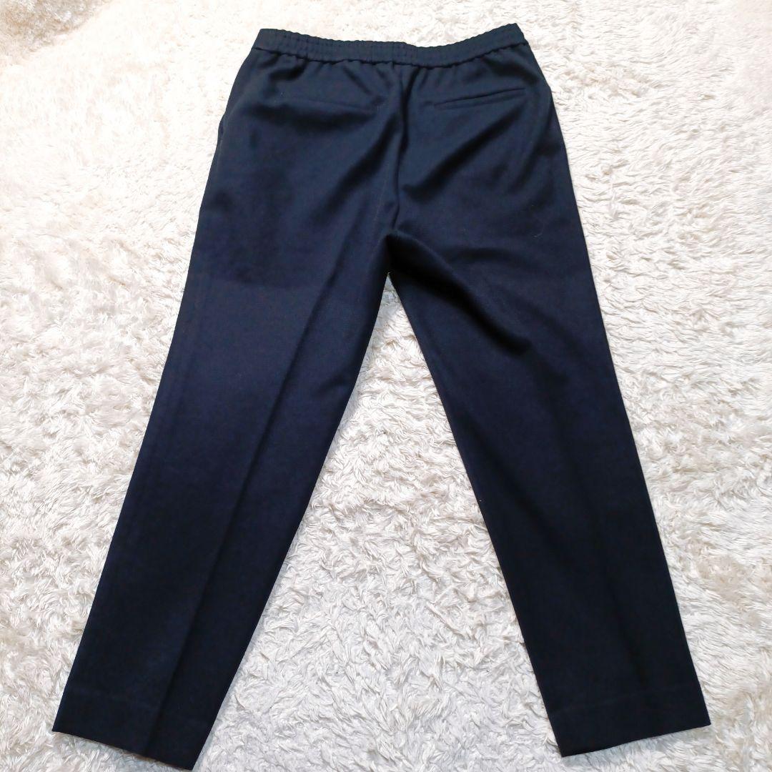 大きめサイズ ICB レディースセットアップ ネイビー カラーレス パンツスーツ