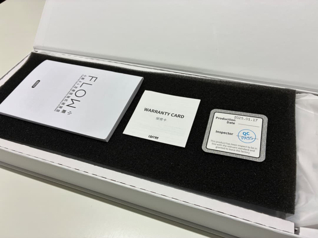 [ほぼ未使用品] Lofree FLOW ロープロファイルキーボード US配列