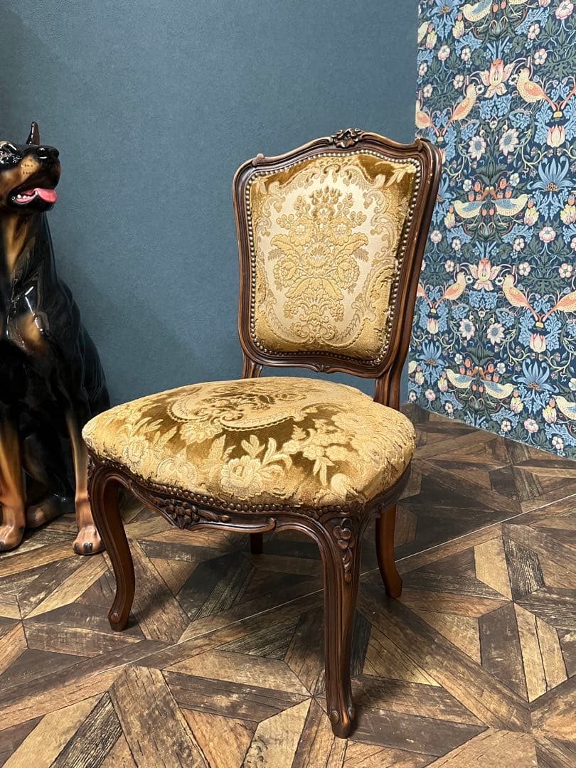 coldweather＊カリモク ドマーニ 椅子 ③金華山 ルイ15世猫脚