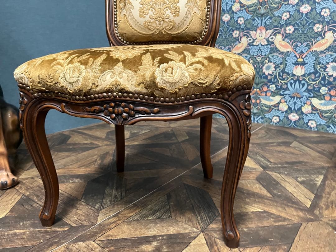 coldweather＊カリモク ドマーニ 椅子 ③金華山 ルイ15世猫脚