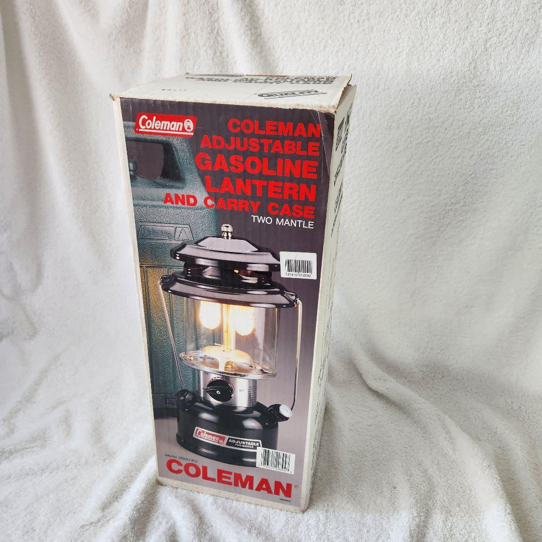 【美品】アメリカ産 コールマン ランタン ツーマントル ガソリン 付属品付き