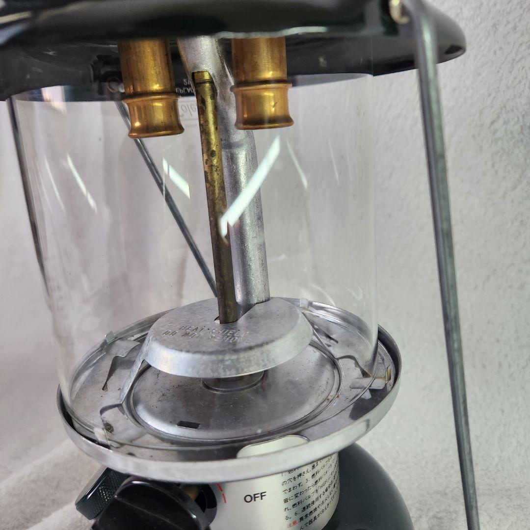 【美品】アメリカ産 コールマン ランタン ツーマントル ガソリン 付属品付き