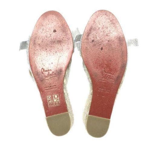 Christian Louboutin ルブタン 靴 シルバー 35 22cm