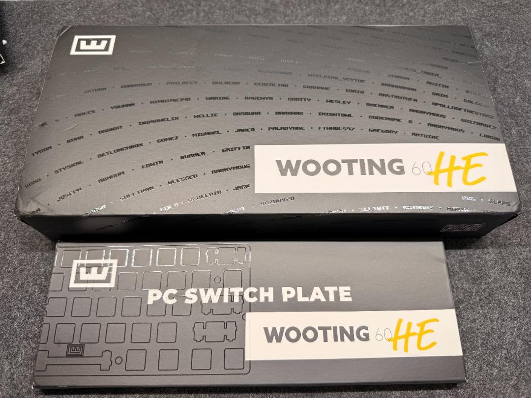Wooting 60HE ポリカーボネートプレートカスタム キーキャップほぼ新品