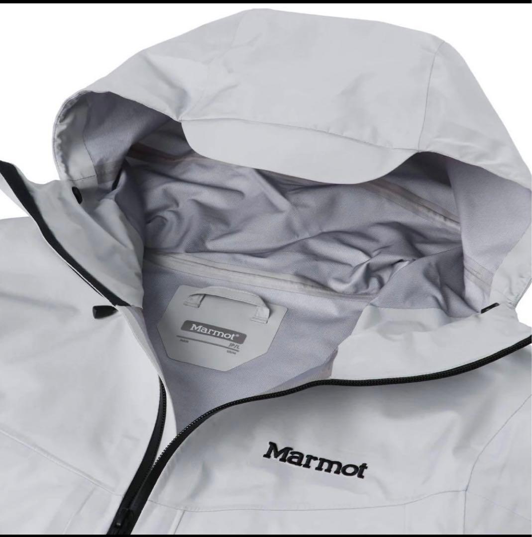 雑誌掲載 Marmot Mジャケット グレー ホワイト サイズM