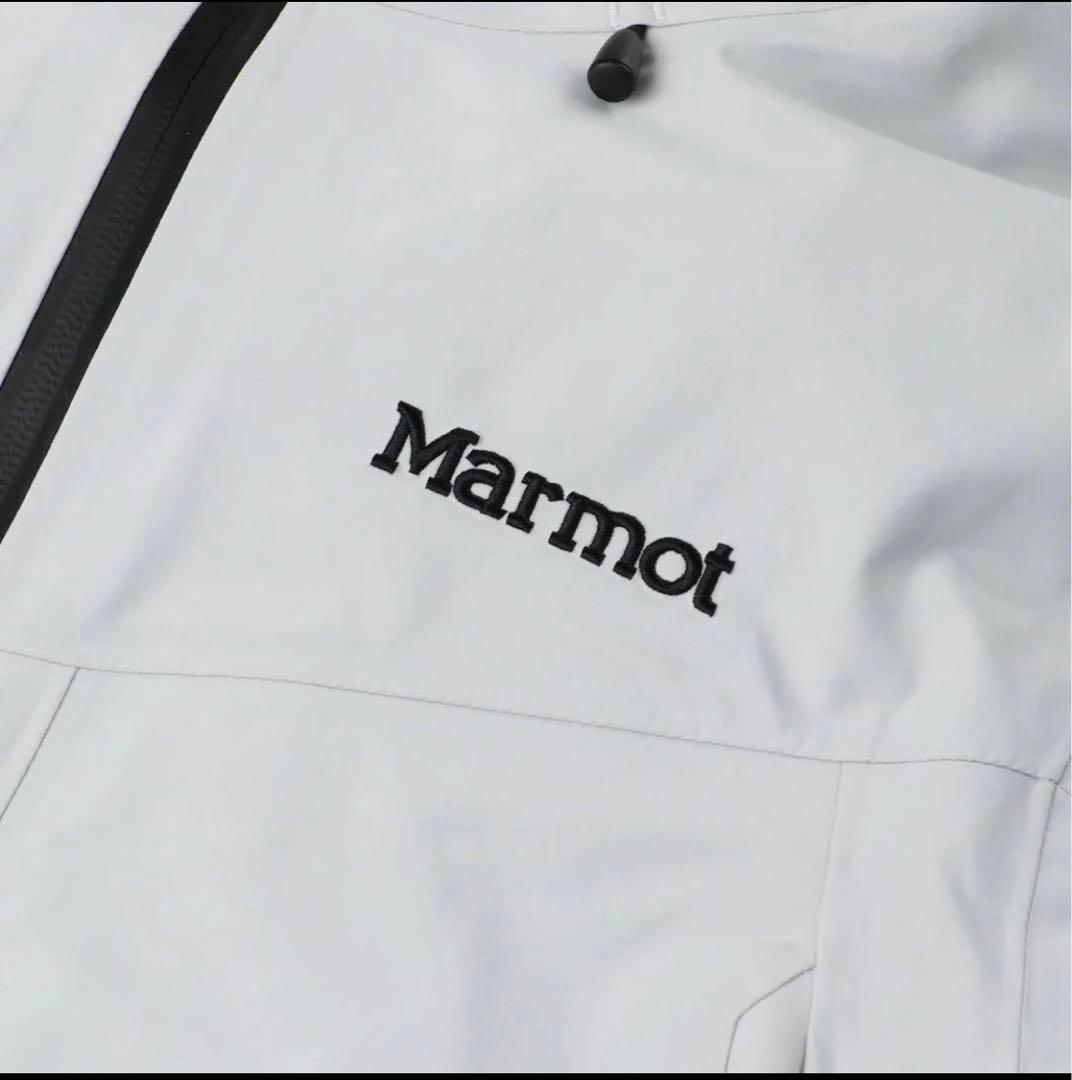 雑誌掲載 Marmot Mジャケット グレー ホワイト サイズM