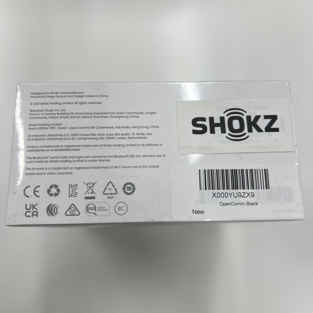 SHOKZ OPENCOMM 骨伝導ヘッドセット ブラック