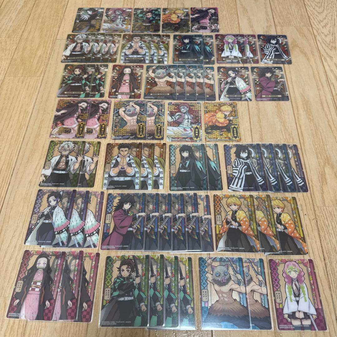d*4様 鬼滅の刃　ステンドグラスカード　カードダス　６６枚　まとめ売り　自販機