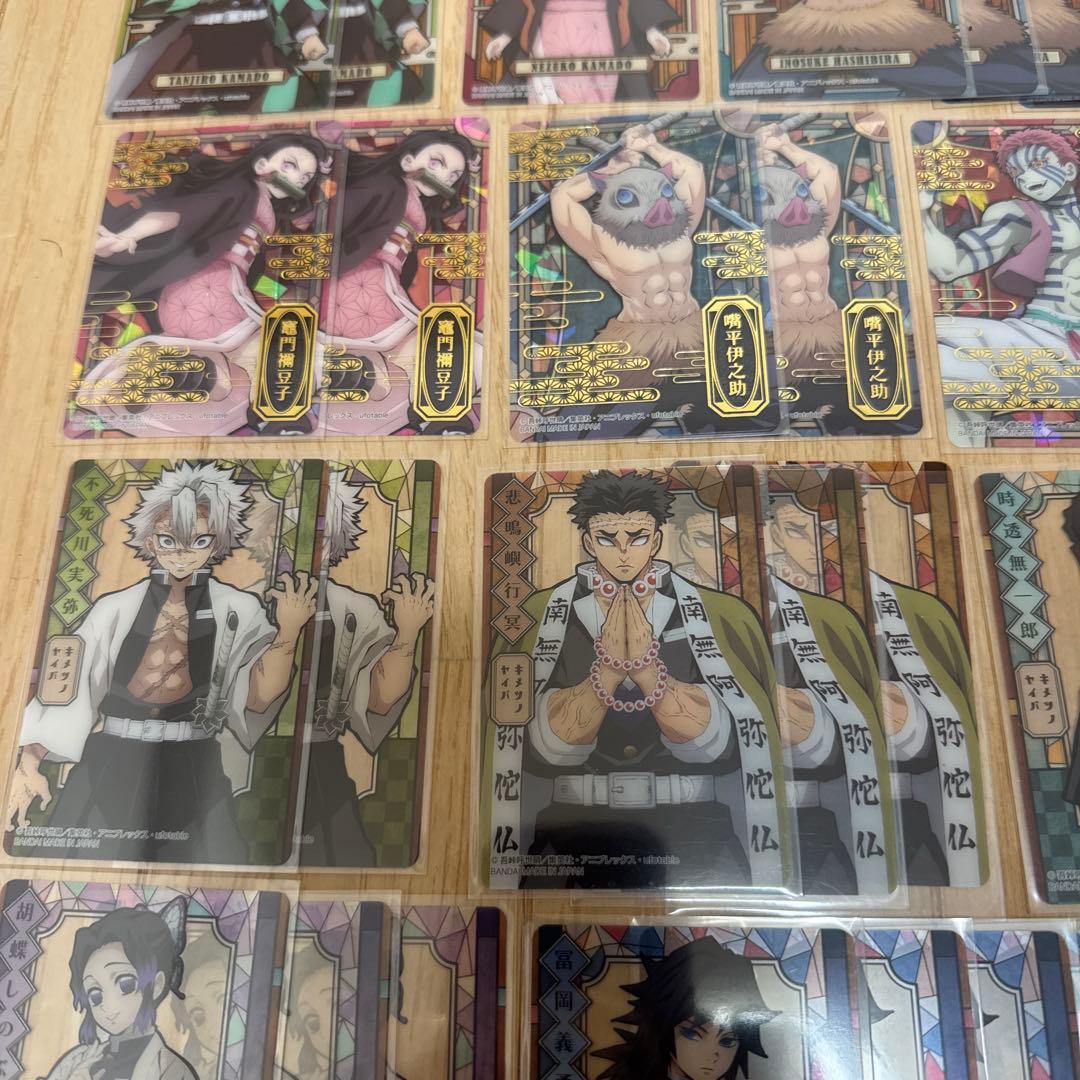 d*4様 鬼滅の刃　ステンドグラスカード　カードダス　６６枚　まとめ売り　自販機