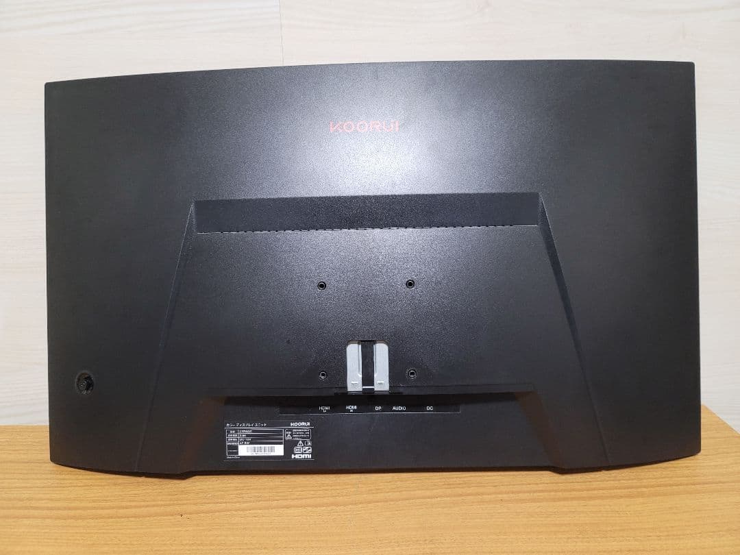 美品　KOORUI 27インチ　WQHD　144Hz 湾曲ゲーミングモニター