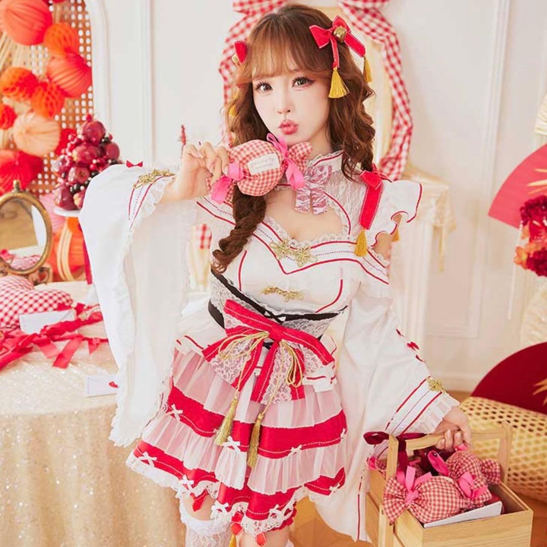 Malymoon/マリームーンフェアリースリーブ巫女ドレス