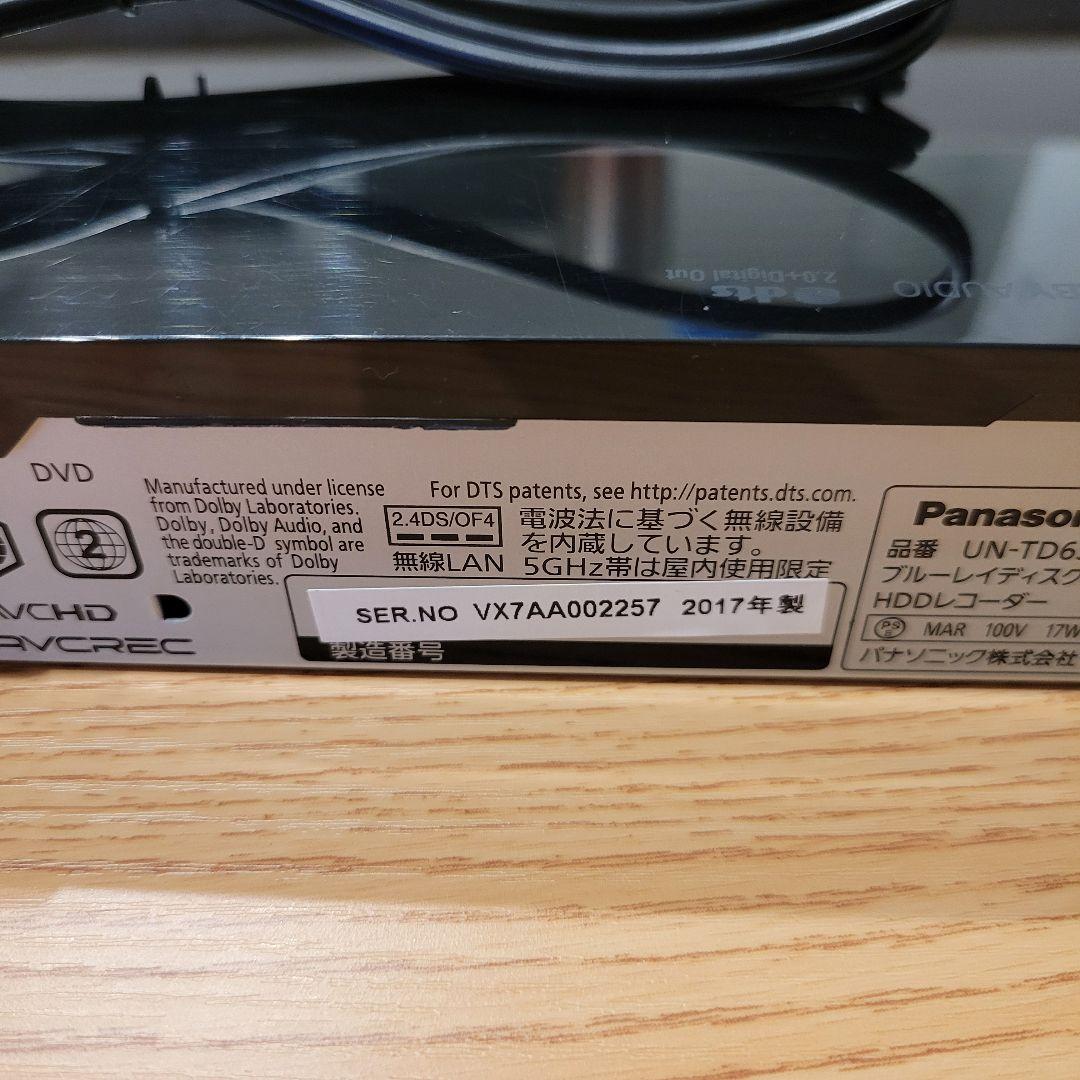 パナソニック ポータブルテレビチューナー UN-TD6S Blu-Ray DVD