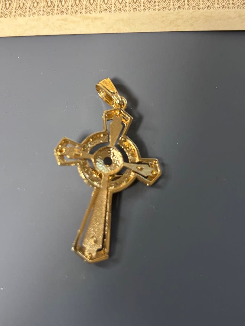 K18 ゴールド クロス ネックレス