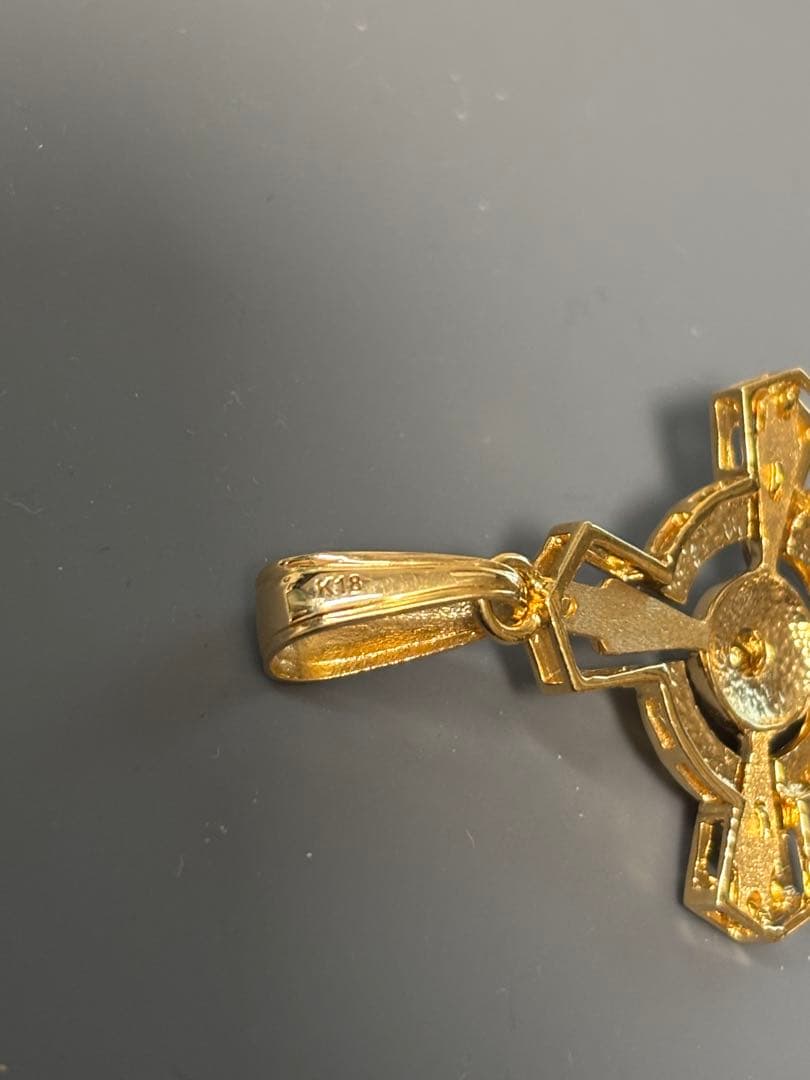 K18 ゴールド クロス ネックレス