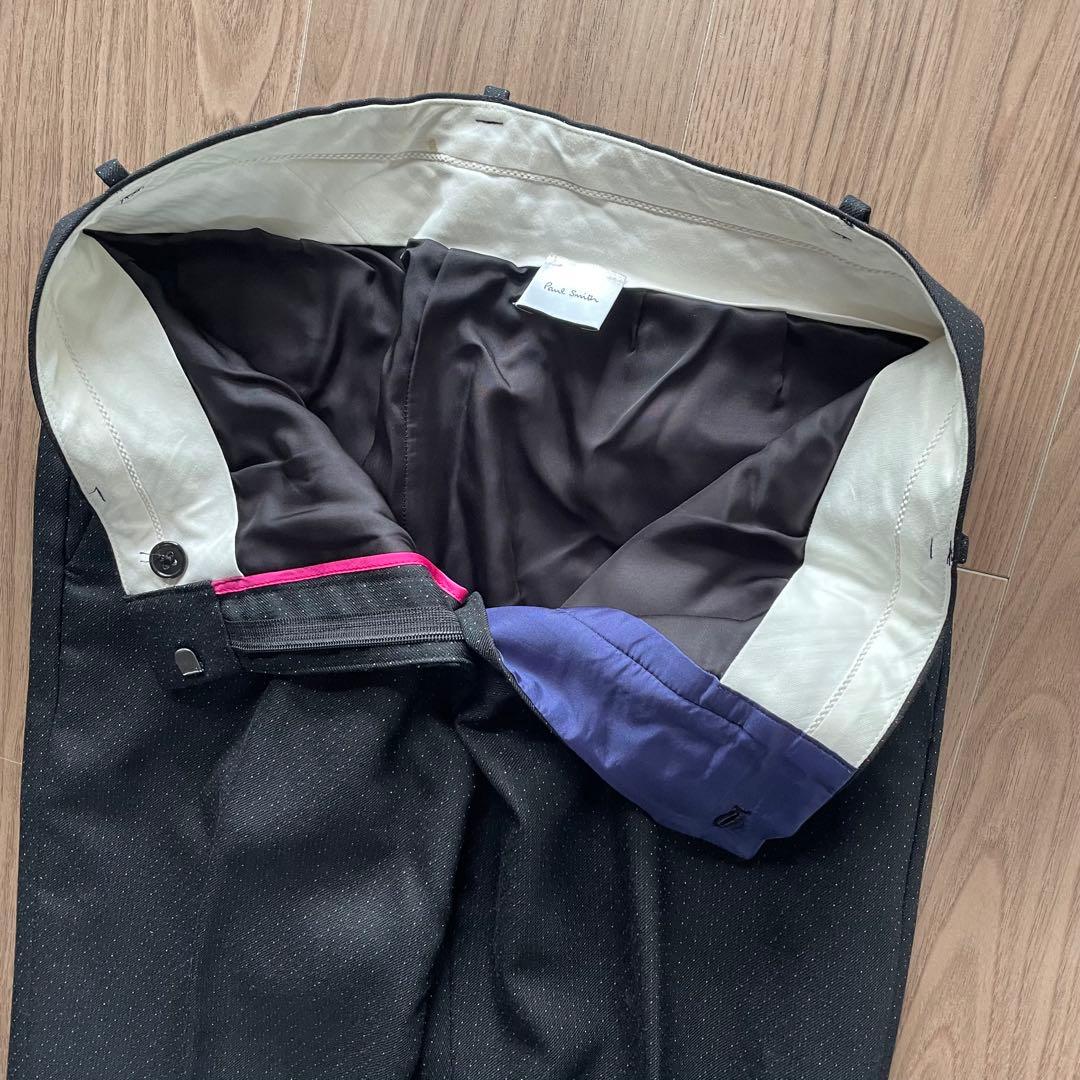 Paul Smith ポールスミス　パンツスーツ　1B ドット水玉　36 S 黒