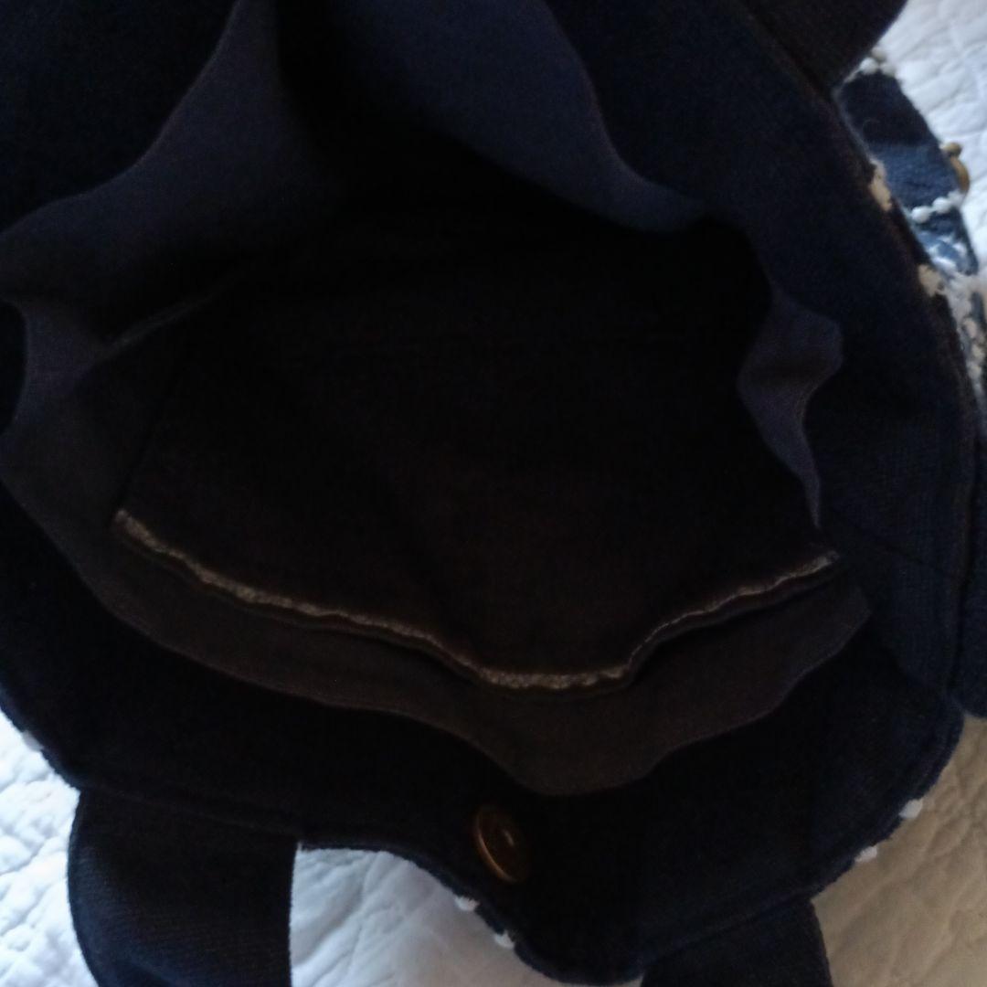 ミナペルホネン ハンドメイド　ネイビーtambourine 3wayトート