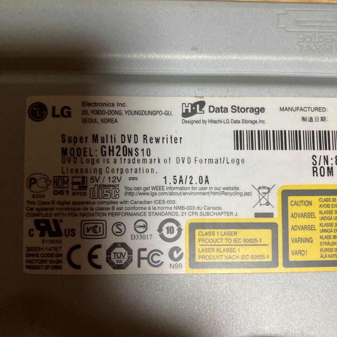 LG GH20NS10 DVDリライター