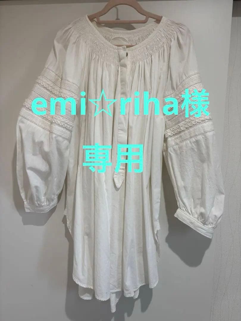 ronherman別注　pheetaブラウス【ホワイト】