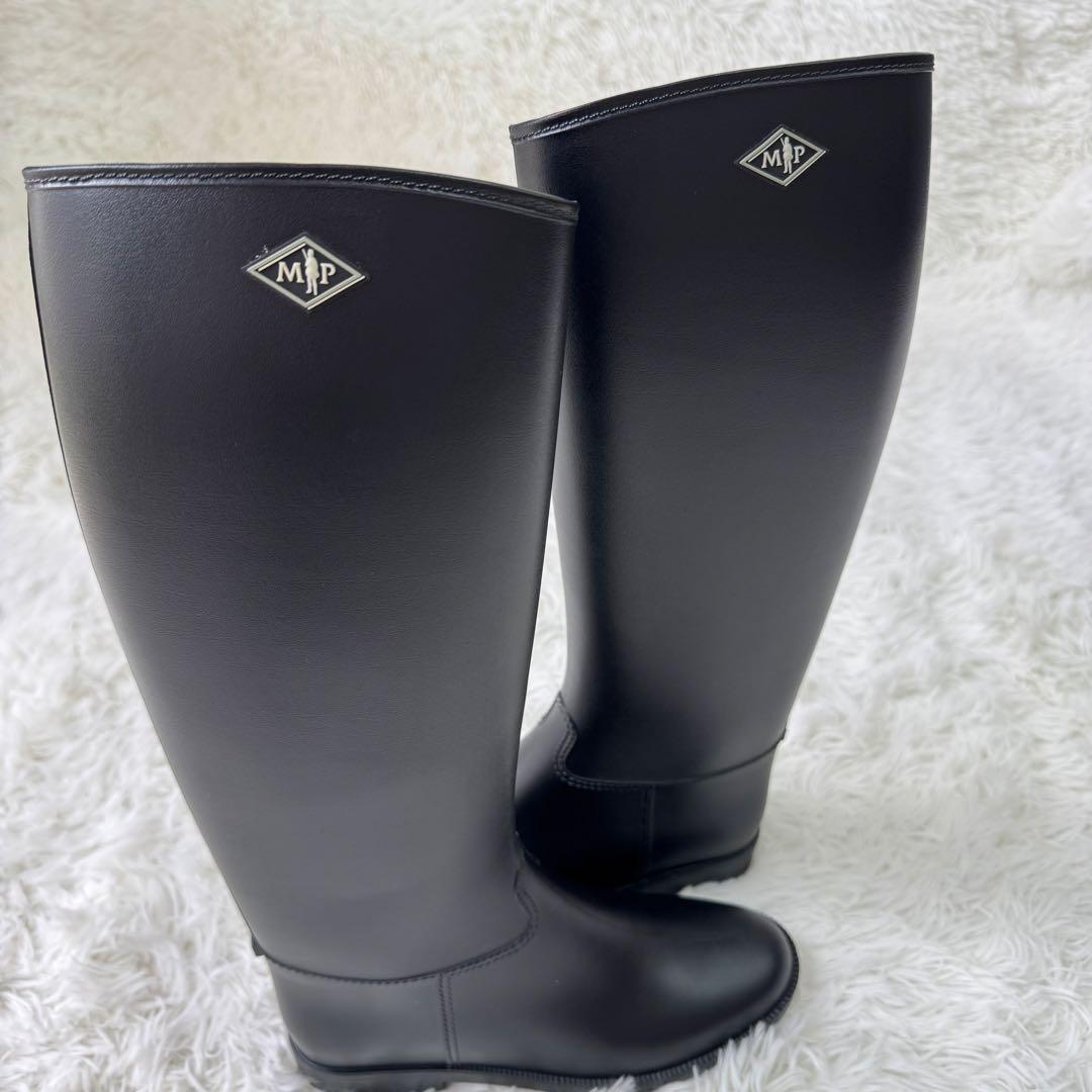 マッキントッシュフィロソフィー ロングレインブーツ ゴールドファスナー