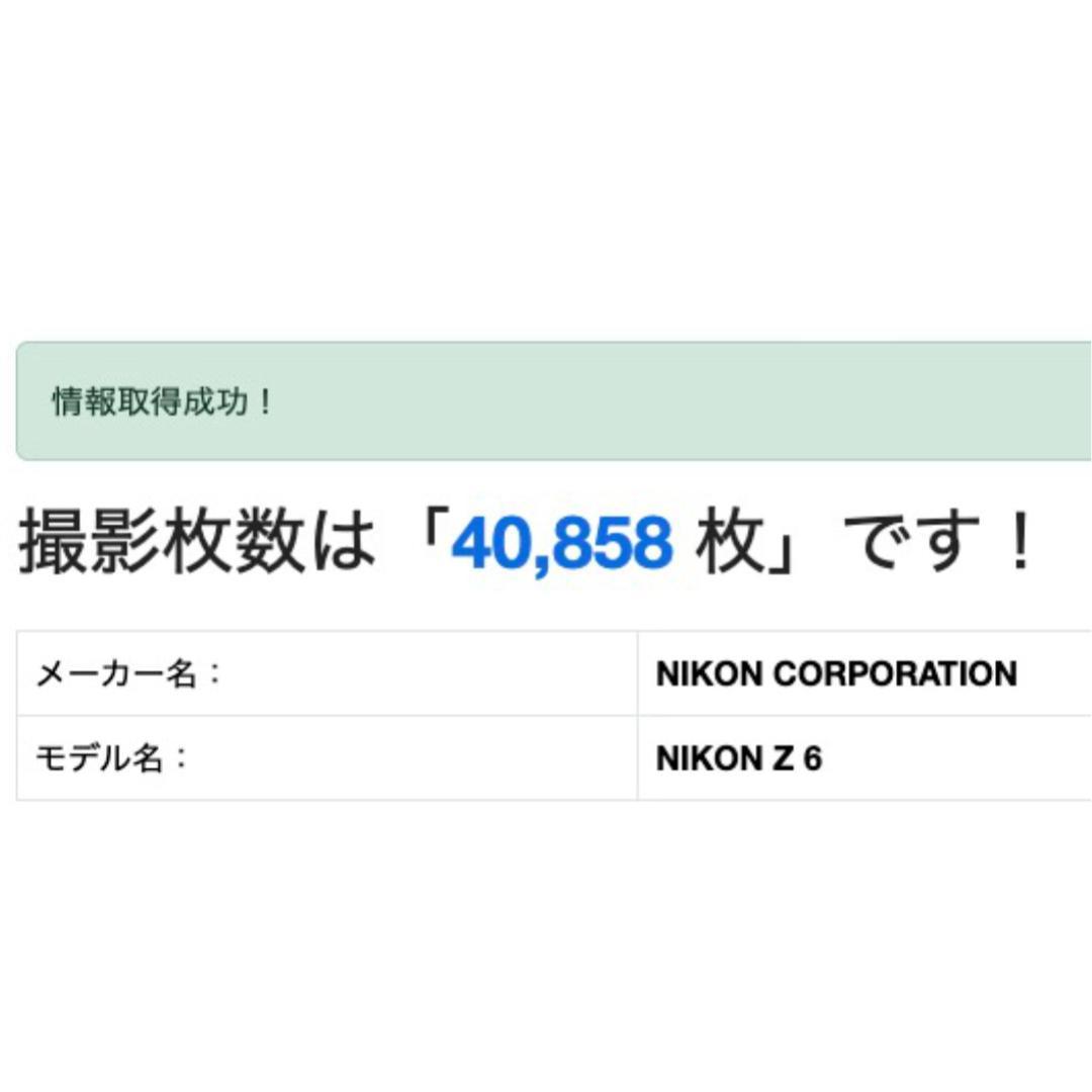 XQDカード付き Nikon Z6 フルサイズミラーレスカメラ 中古 ボディ