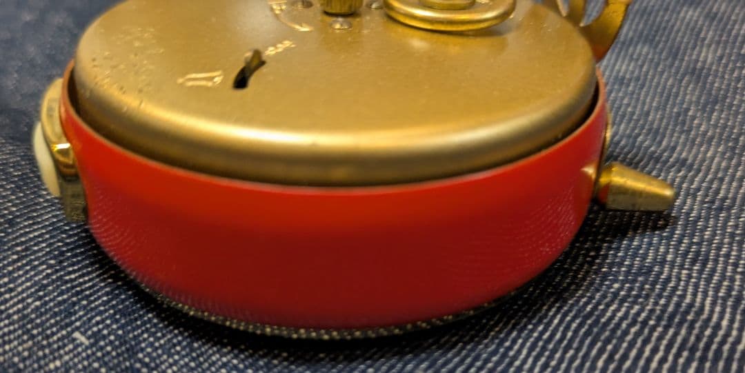 おまとめお取引用　マウテ　目覚まし時計　丸型　朱色&ペパーミントセット　ご予約品