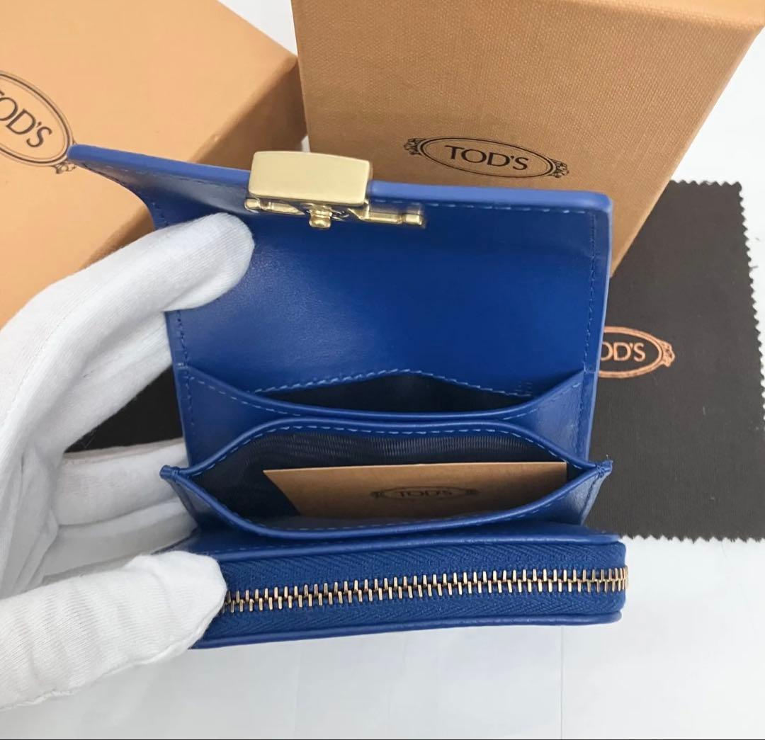 【希少】【最終値下】TOD’S トッズ Tタイムレスレザーミニ財布【限定セール】