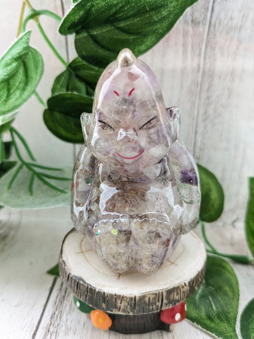 【琥珀】ラピスラズリのかめちゃん形オルゴナイト☆他４点