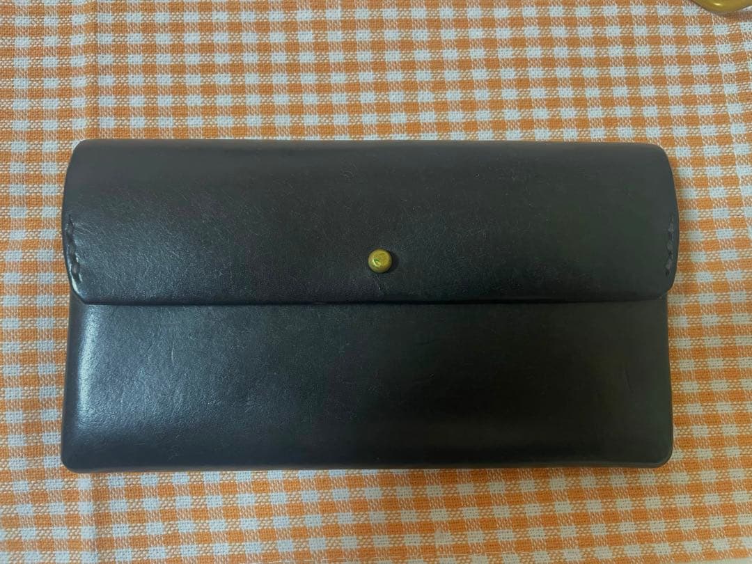 safuji 長財布　革　ブラック