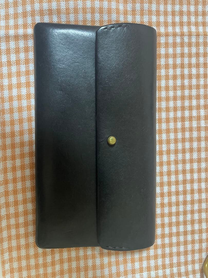 safuji 長財布　革　ブラック
