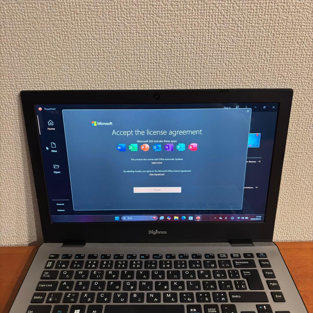 Diginnos ノートパソコン Windows11 オフィス2016付き