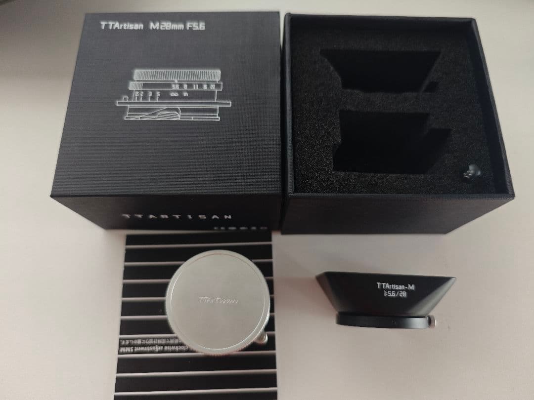 TTArtisan 28mm F5.6 Mマウント シルバー