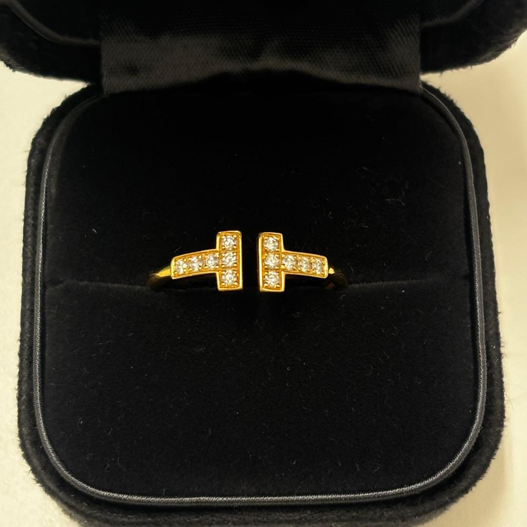 ティファニー Tワイヤー ダイヤモンド リング