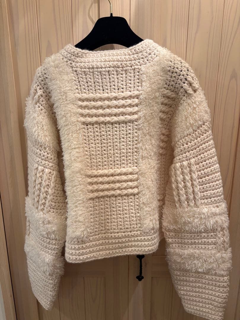 CLANE wide check hand knit ボリュームニット　サイズ1
