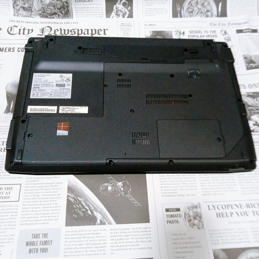 Windows11 黒 ノートパソコン 大画面＆大容量 DVD webカメラ