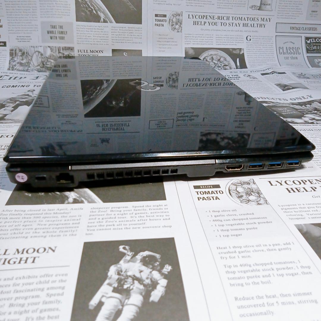 Windows11 黒 ノートパソコン 大画面＆大容量 DVD webカメラ