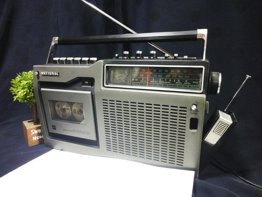 ♪昭和銘機 整備清掃済ラジカセ National MACff RQ-448