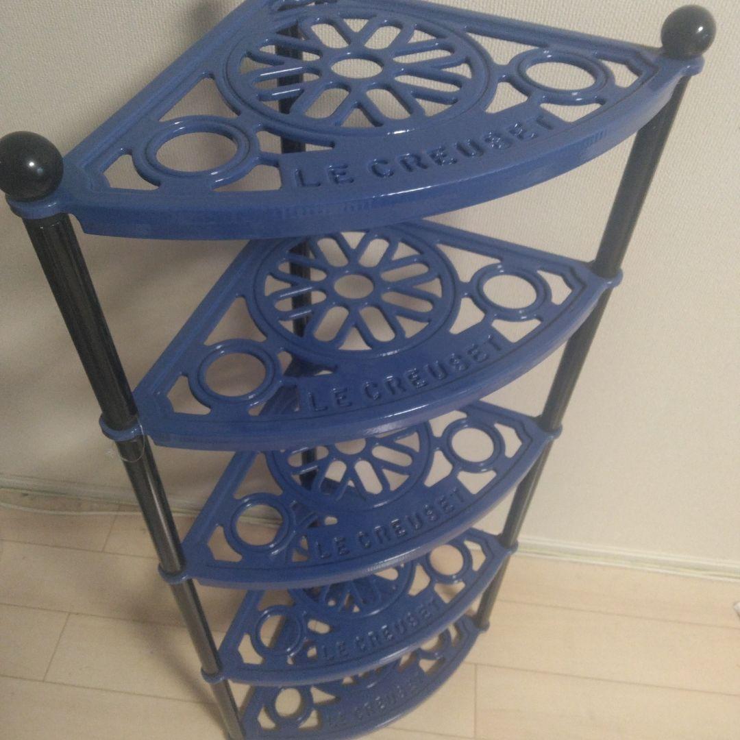 77000円の品　廃盤品　ル・クルーゼポットスタンド ブルー