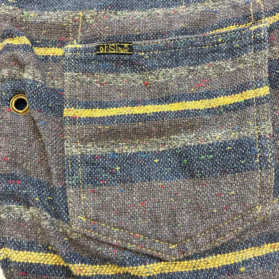 ブランド古着！日本製 orSlow オアスロウ リバーシブル デニム ベスト