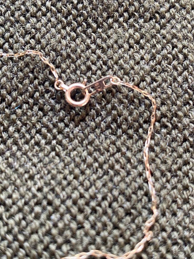 10K 10金　オールド　ゴールドチェーンネックレス　50cm