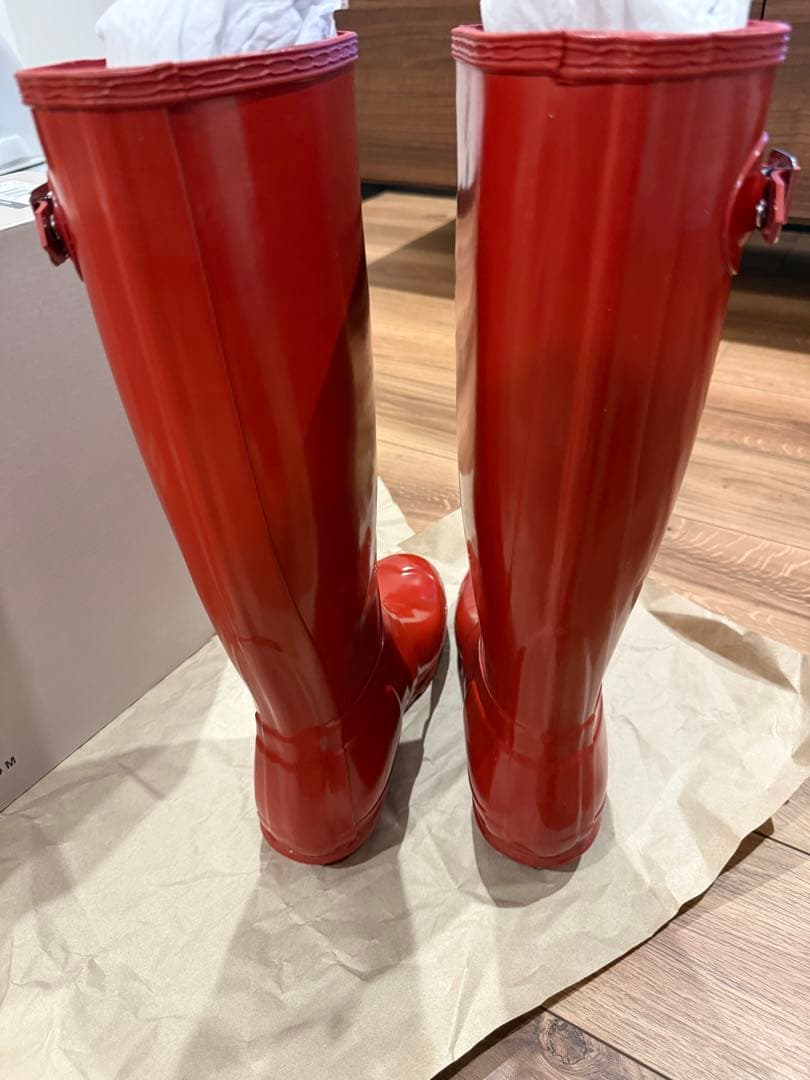 【希少価値高】HUNTER オリジナル トール グロス レイン ブーツ　24cm