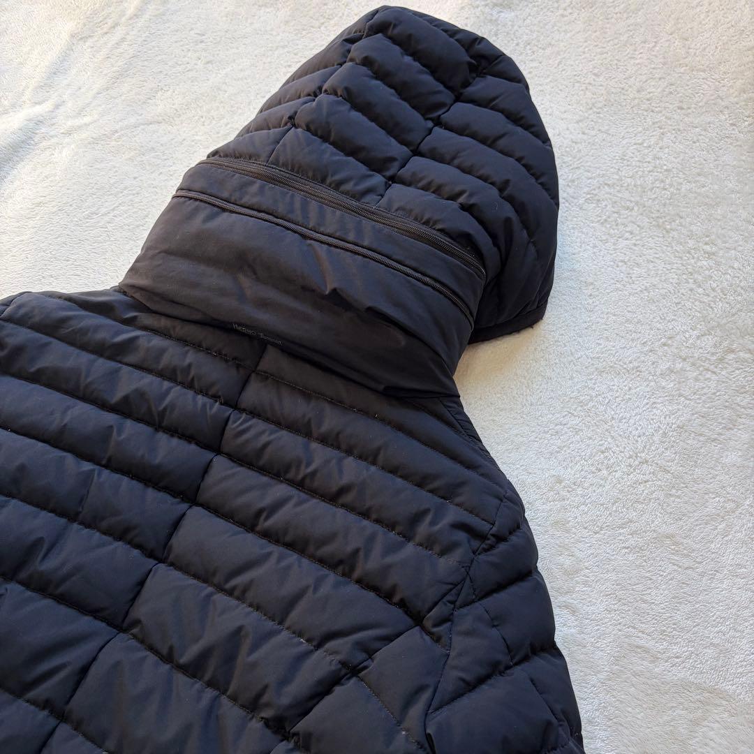 ヘルノ ラミナー ウインドストッパー ダウンコート ブラック ロング丈 冬物