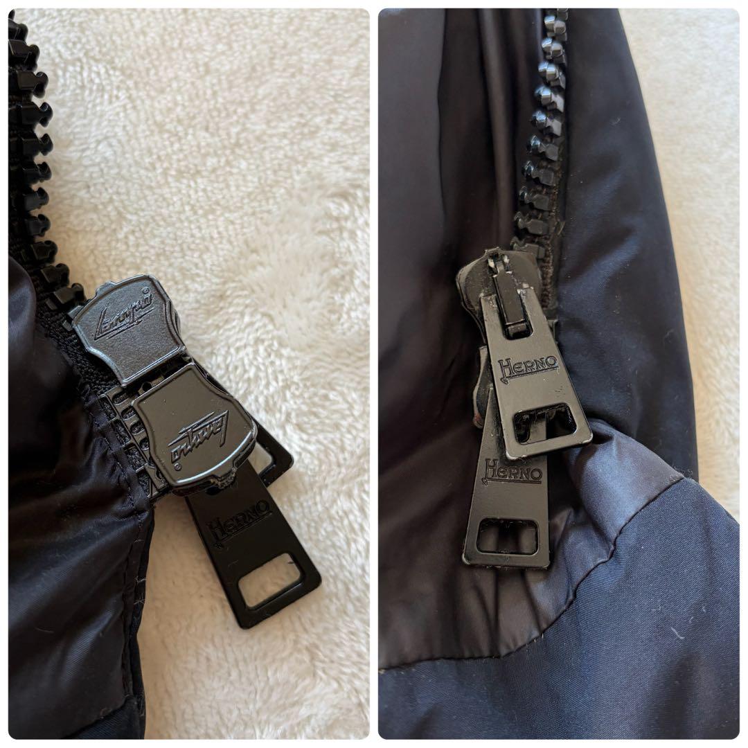 ヘルノ ラミナー ウインドストッパー ダウンコート ブラック ロング丈 冬物